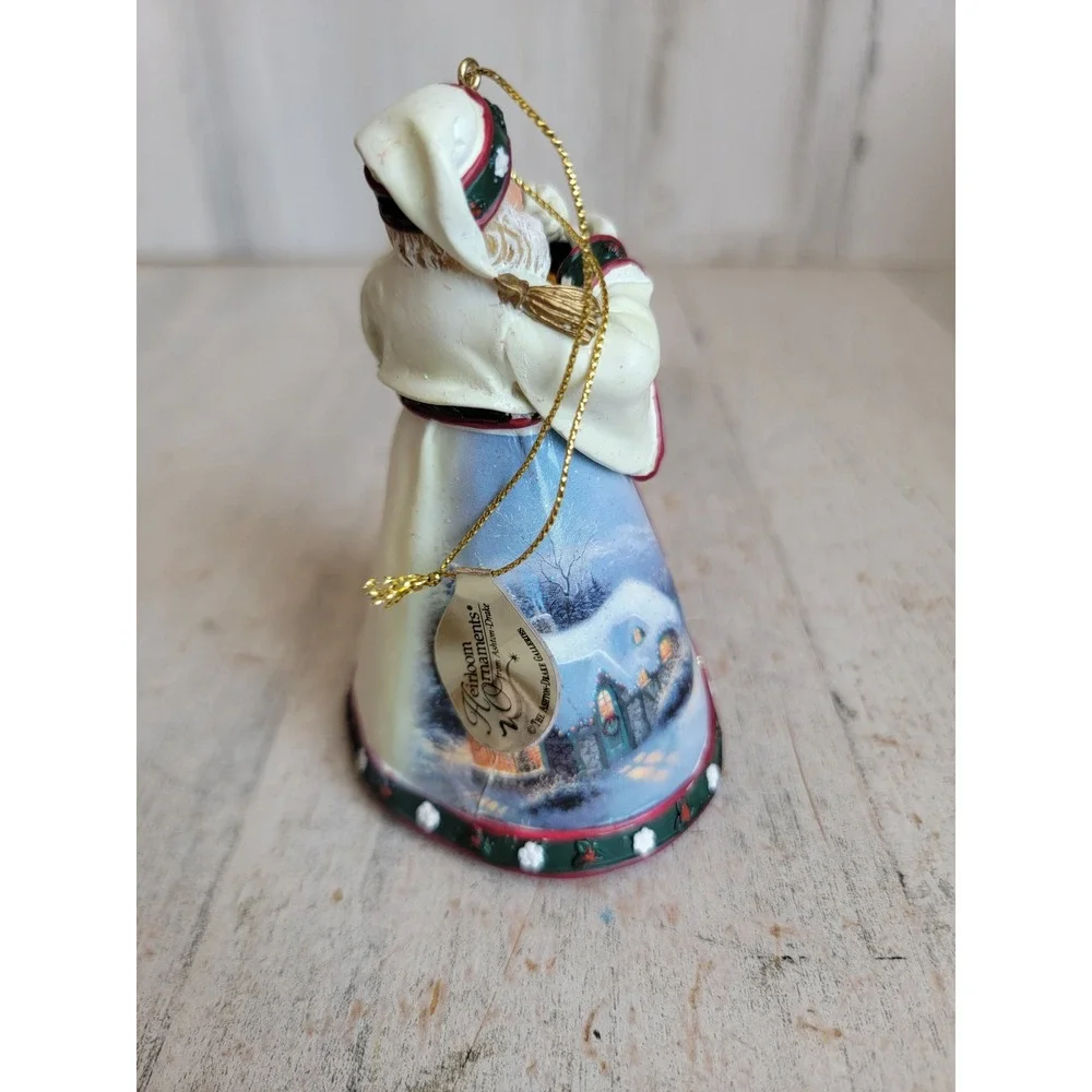 Vintage Thomas Kinkade Santa Claus Dawn Xmas day ornament unique decor